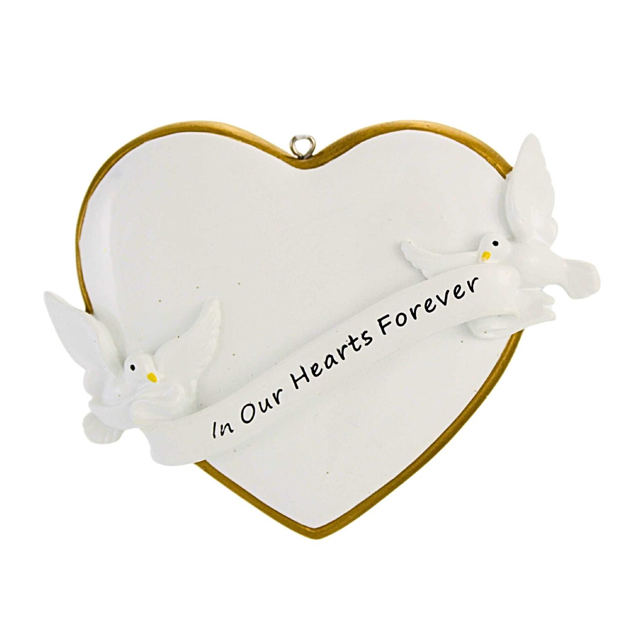 Polarx 3.25 In In Our Hearts Forever Christmas Tree Ornament , Memorial Keepsake Religious